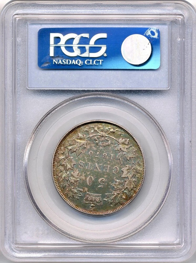 1870 Canada 50 Cent - Extremely Fine, PCGS EF45