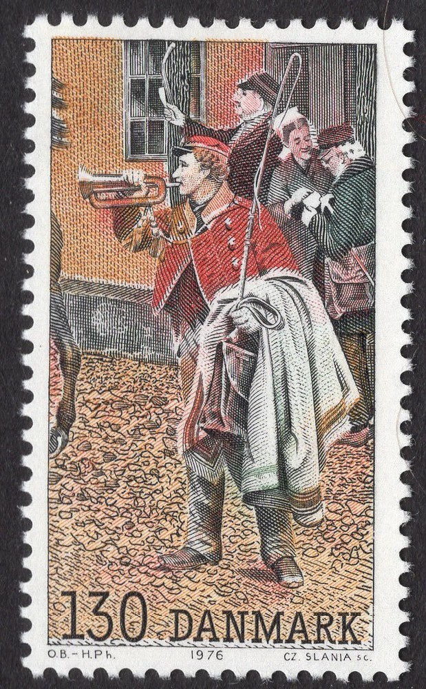 Denmark #Mi628 MNH 1976 Bugler Bache [590]