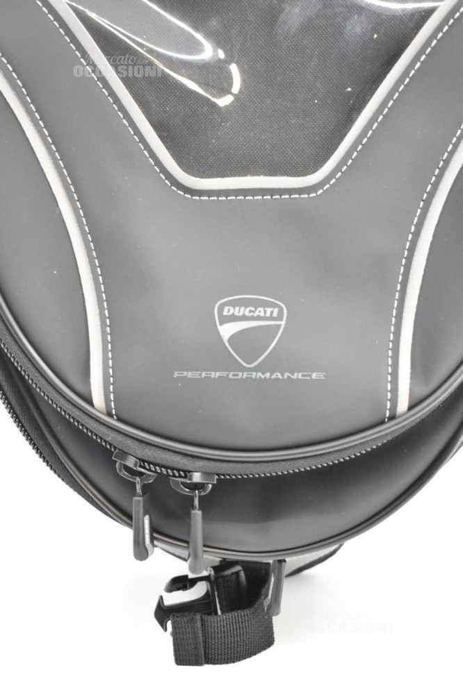 Ducati Performance Soft Black Tank Bag New