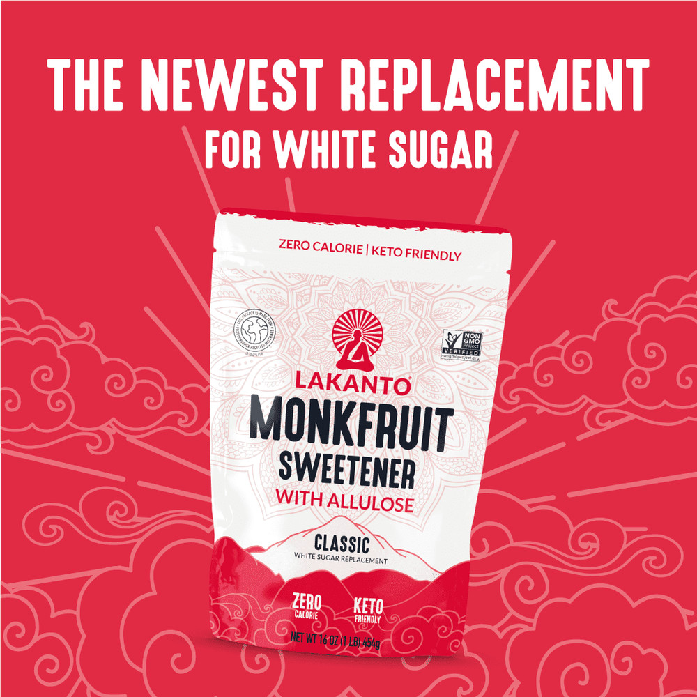 Lakanto Classic Monkfruit Allulose ,White Sugar Replacement.