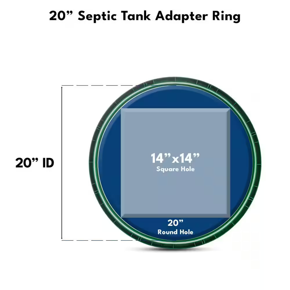 20 In. X 12 In. Tall Septic Tank Riser Combo