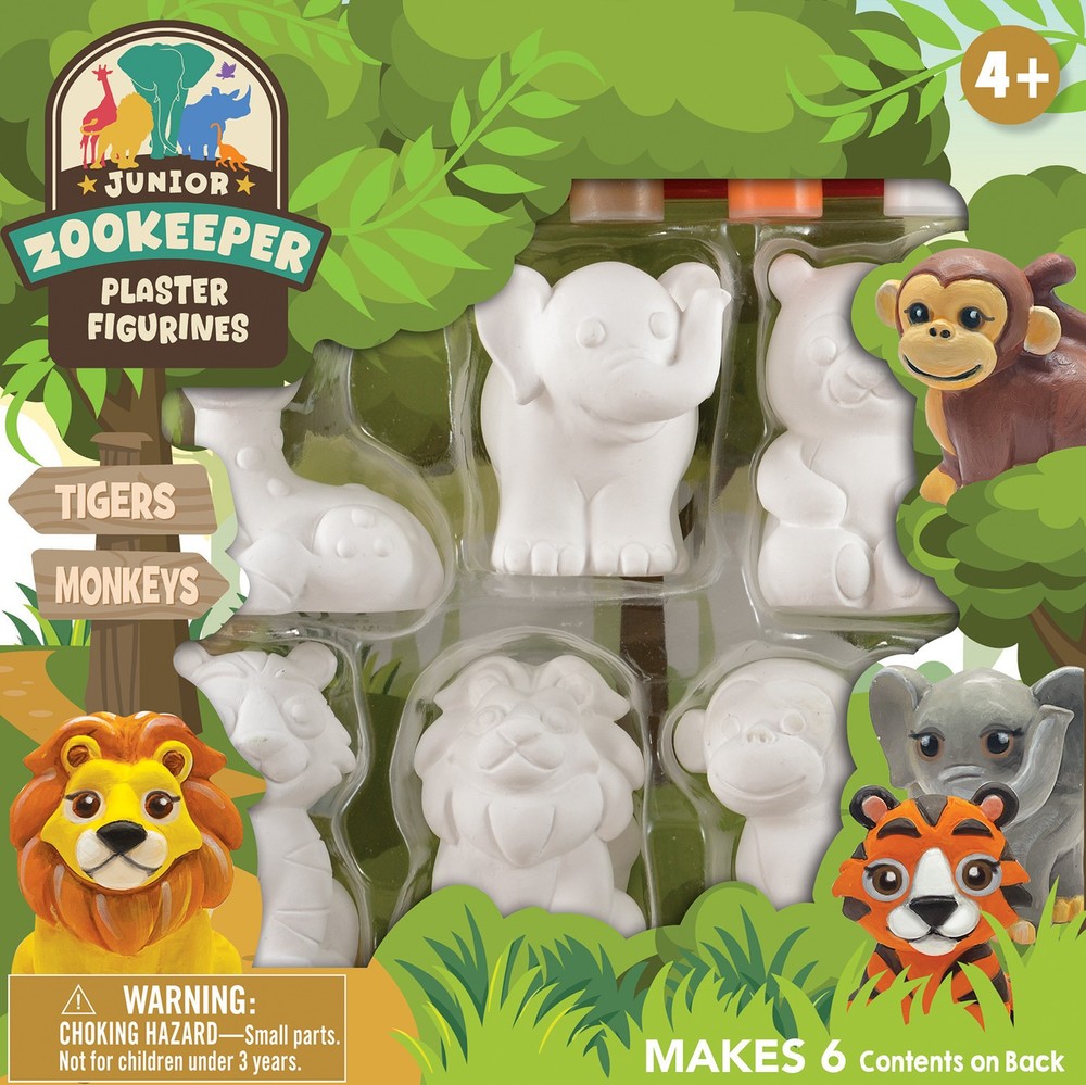 MasterPieces - Jr Zookeeper - Plaster Figurine Paint Set