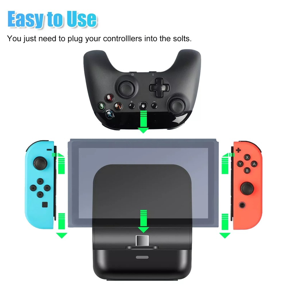 For Nintendo Switch Joy-Con Pro Controller Charging Stand Dock Charger Station