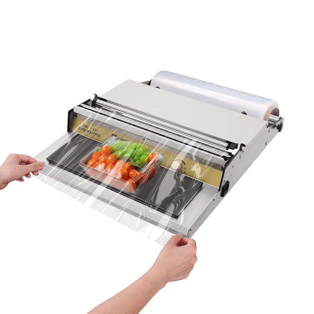 HAND WRAPPING MACHINE, WIDTH FILM WRAPPER, WRAPPING MACHINE FOR FOOD PACKAGING