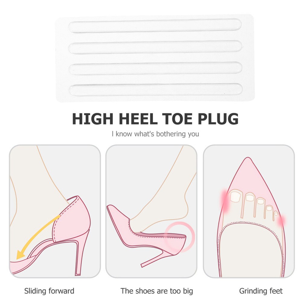 4PCS e High Heel Cushion Inserts Adhesive Heels Grip Sandal Heel Liner
