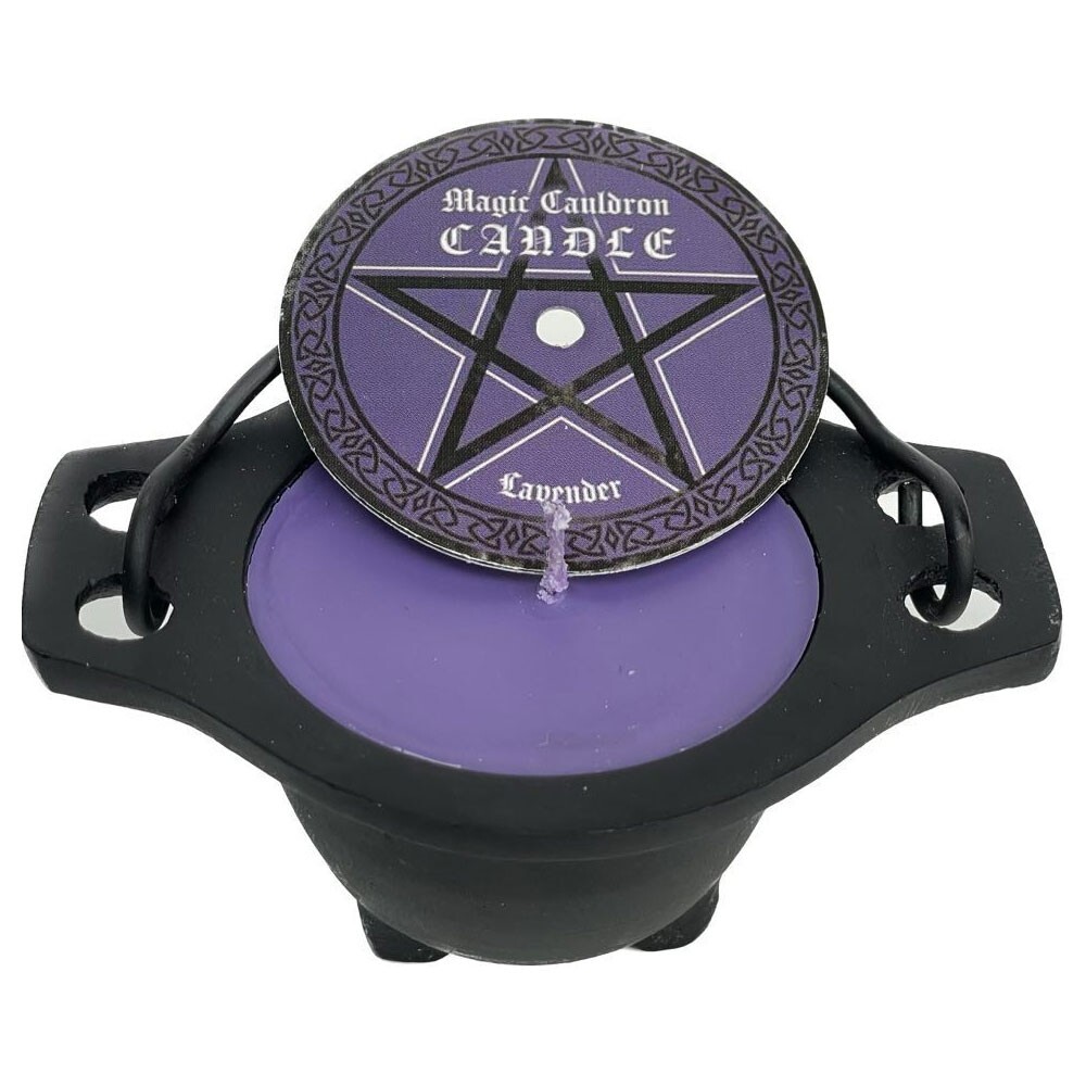 Lavender Scented Candle in Cauldron