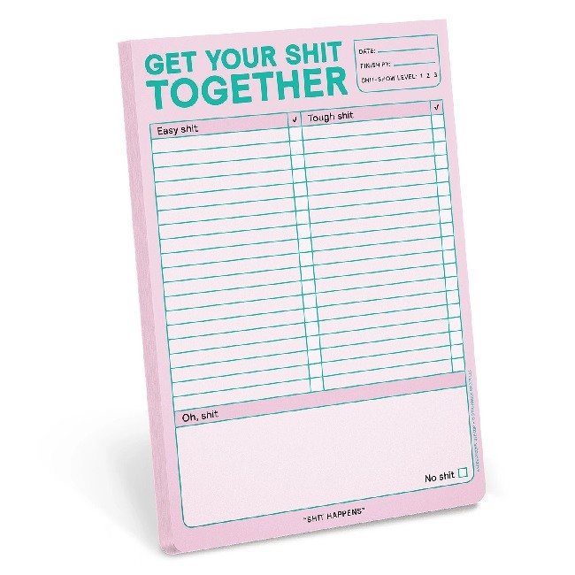 Knock Knock Refresh Get Your Sh*t Together Notepad