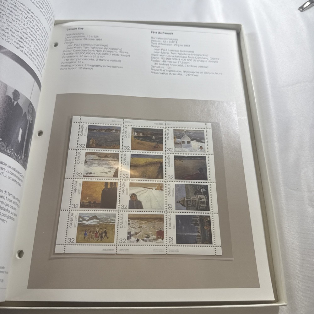 1984 Canada Post Yearbook Annual Official Stamp Issues - COMPLETE & MNH Set