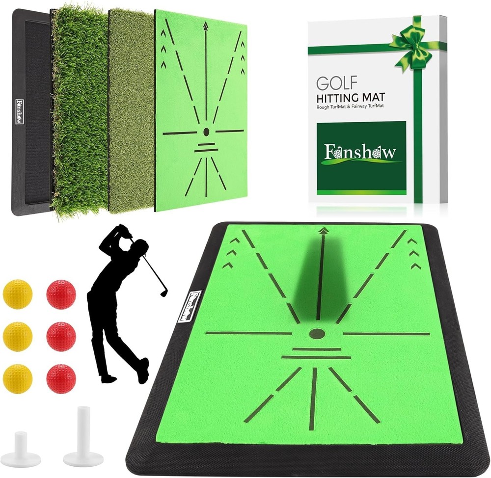 Versatile Golf Hitting Mat with Non-Slip Base - Perfect for Indoor Practice