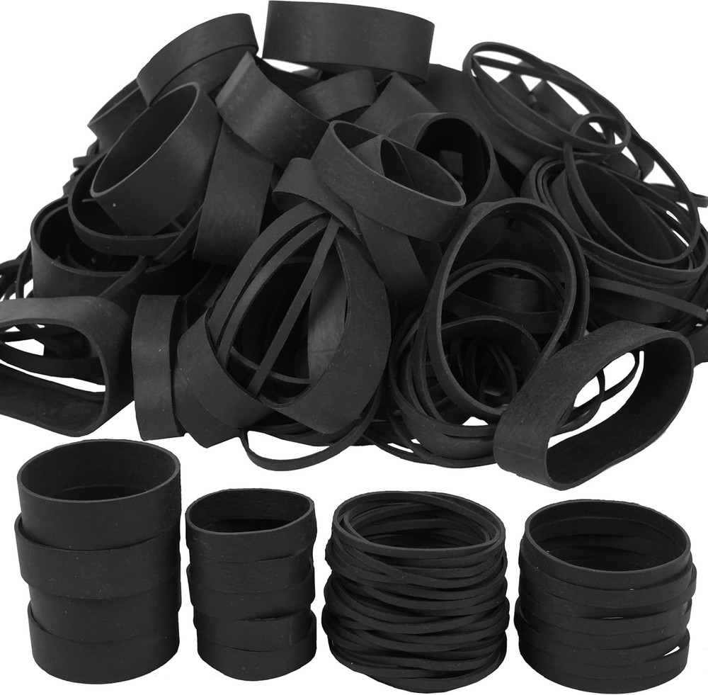 Rubber Bands Assorted Sizes Black Elastic Tactical rubber band