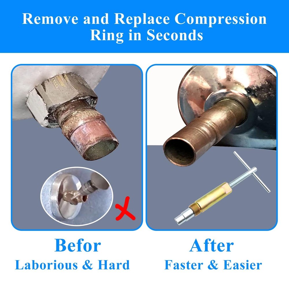 Compression Sleeve Puller Tool Remove Nut Ferrule Of Pipe 03943- Sleeve Remo...