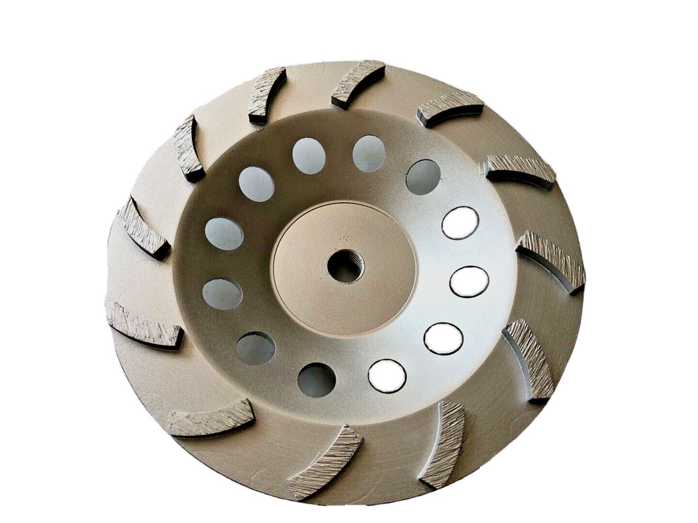 7" Premium Single Row Cup Wheel Concrete& Masonry Surface, 5/8"-11 Threaded