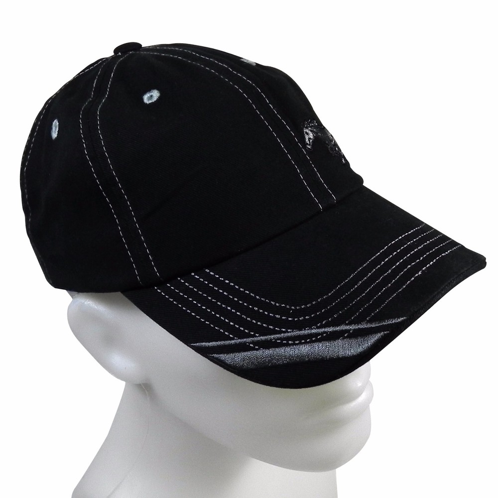 Ford Mustang Running Pony Black Baseball Cap
