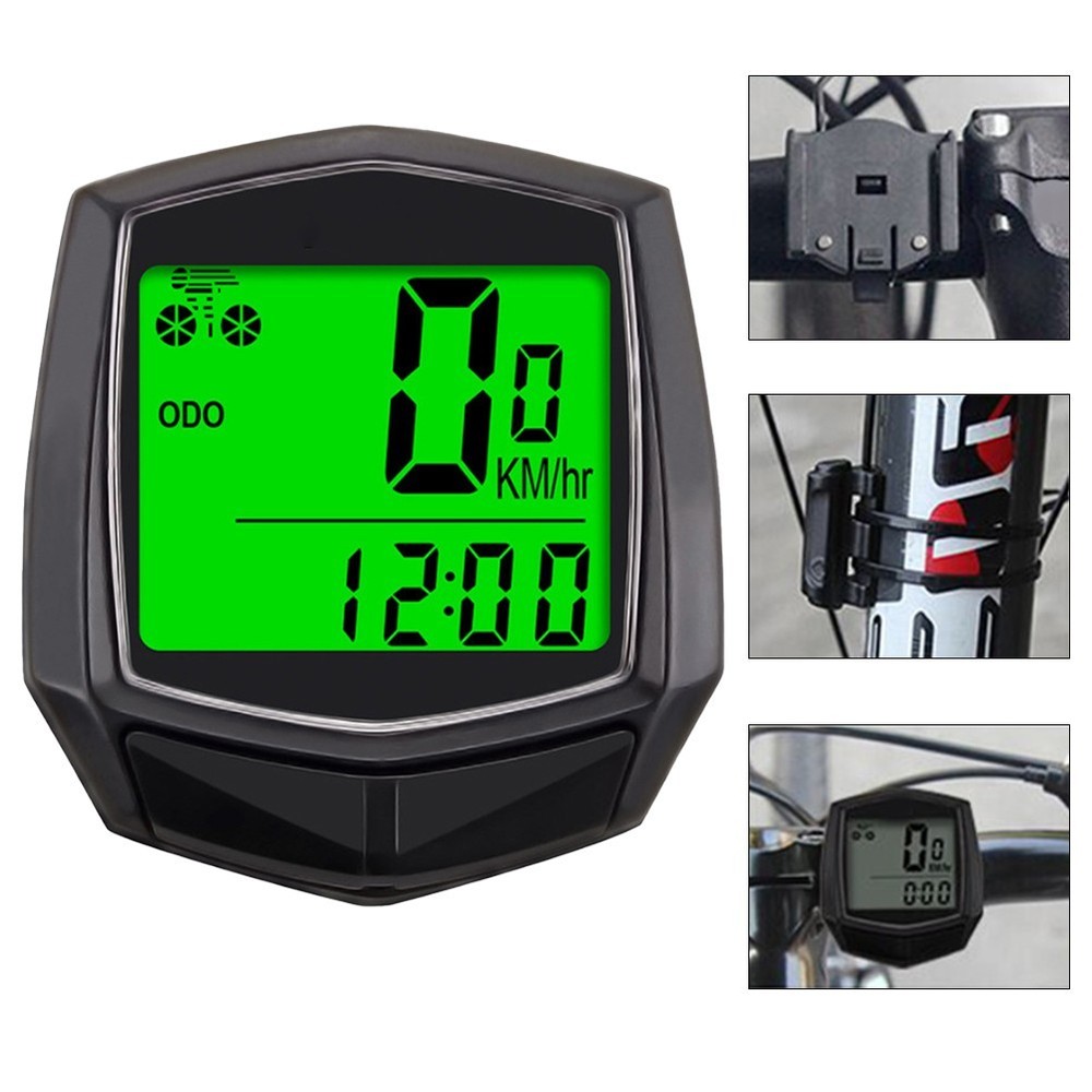 Compact and Practical Bicycle Odometer Speedometer Waterproof and Wired