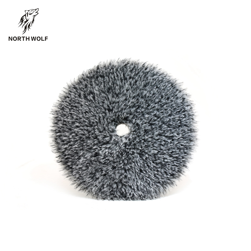 6" wool buffing polishing pads da rotary 2PC