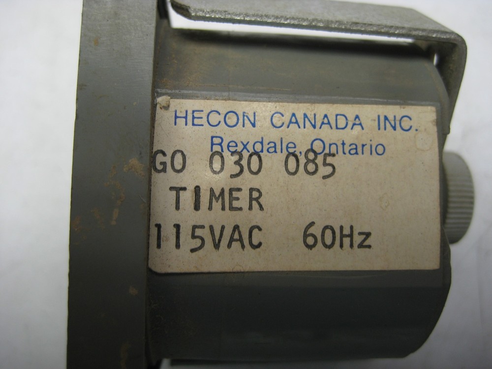HECON G0030085 TIMER 115V UNMP