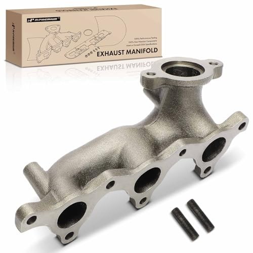 Left Side Exhaust Manifold Kit W/Studs Compatible with Mitsubishi Montero