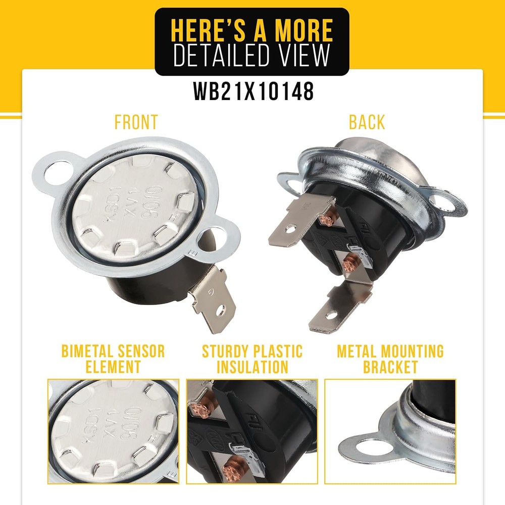 Microwave Oven Thermostat Replacement Compatible GE Models