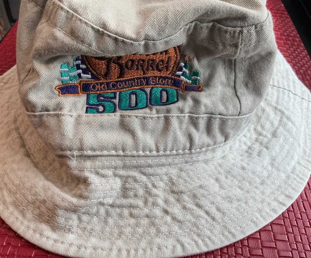 Cracker Barrel 500 NASCAR Bucket Hat - Size Small-Medium - Khaki