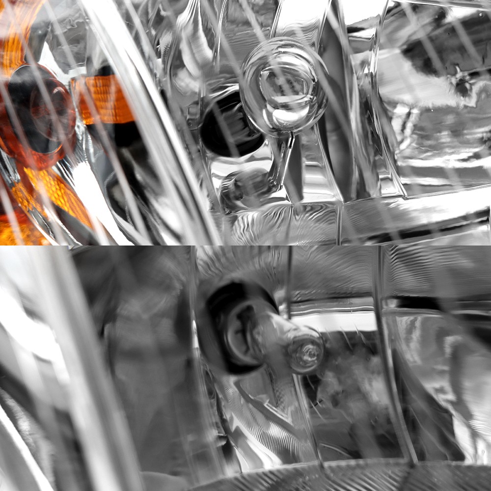 Chrome Headlight Assembly Fit Freightliner M2 2004-2013 Driver Side w/ Bulbs