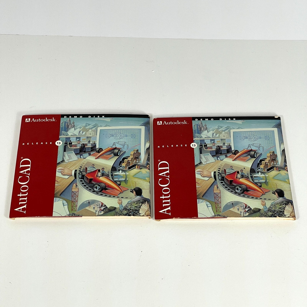 1994 Autodesk AutoCAD Release 13 Demo Disks, Training Guide, Exercise Disks