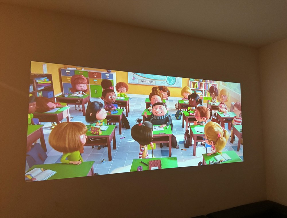 Native 1080P Projector WiFi Bluetooth Home Video for TV Stick/PS4/Android/iOS