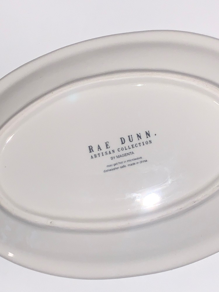 RAE DUNN Appetizer Plates "SAVOR"