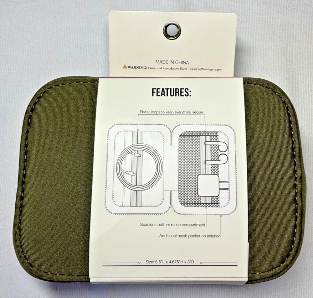 Tech Organizer Convenient, Portable Storage For Tech Supplies Brand New