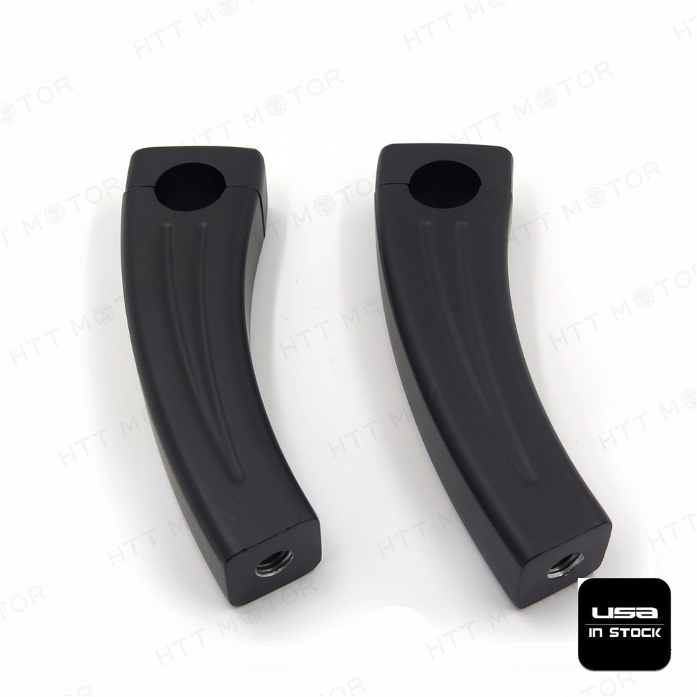 Handlebar Risers For universal bikes (1" Bar) 5.5" Black Motorcycle bar Pullback