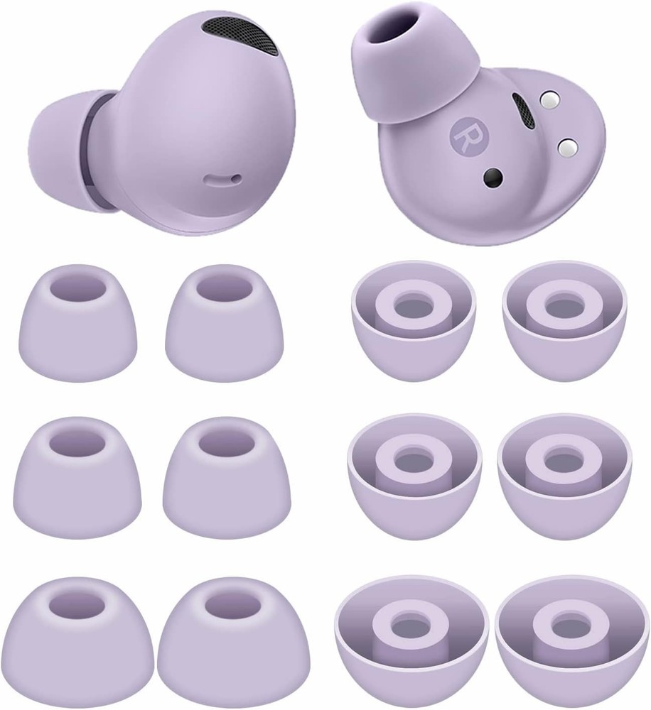 6 Pairs Galaxy Buds 2 Pro Ear Tips Buds Eartips, S/M/L Replacement Soft