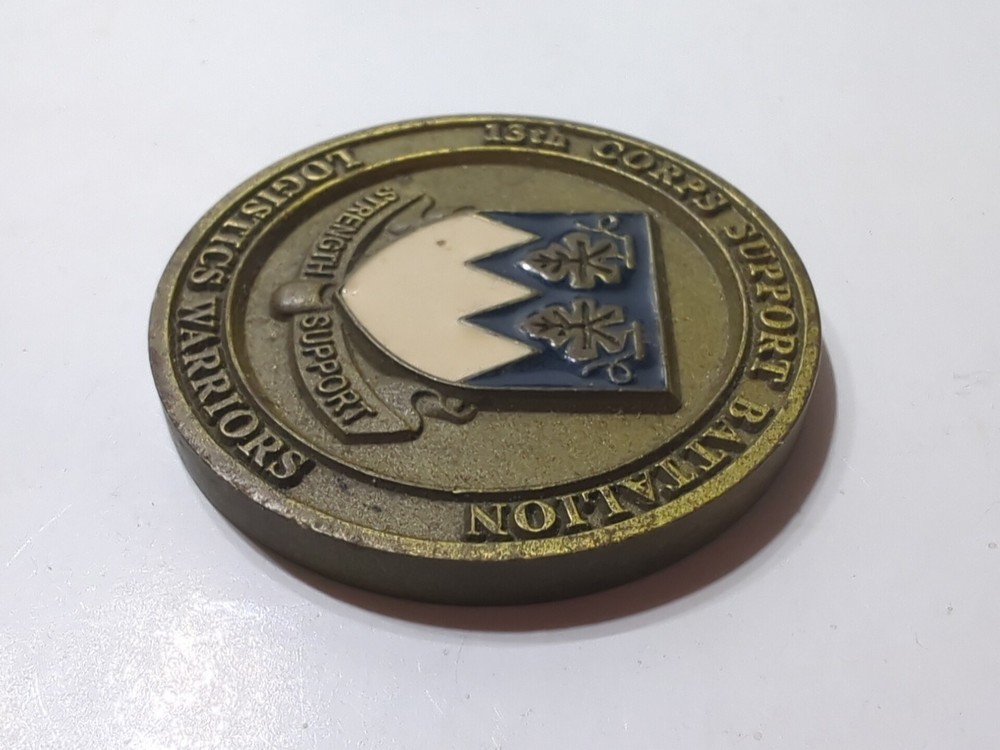 ✨VINTAGE✨ US Army 13th Corps Support Bn Command Challenge Coin Challenge Token