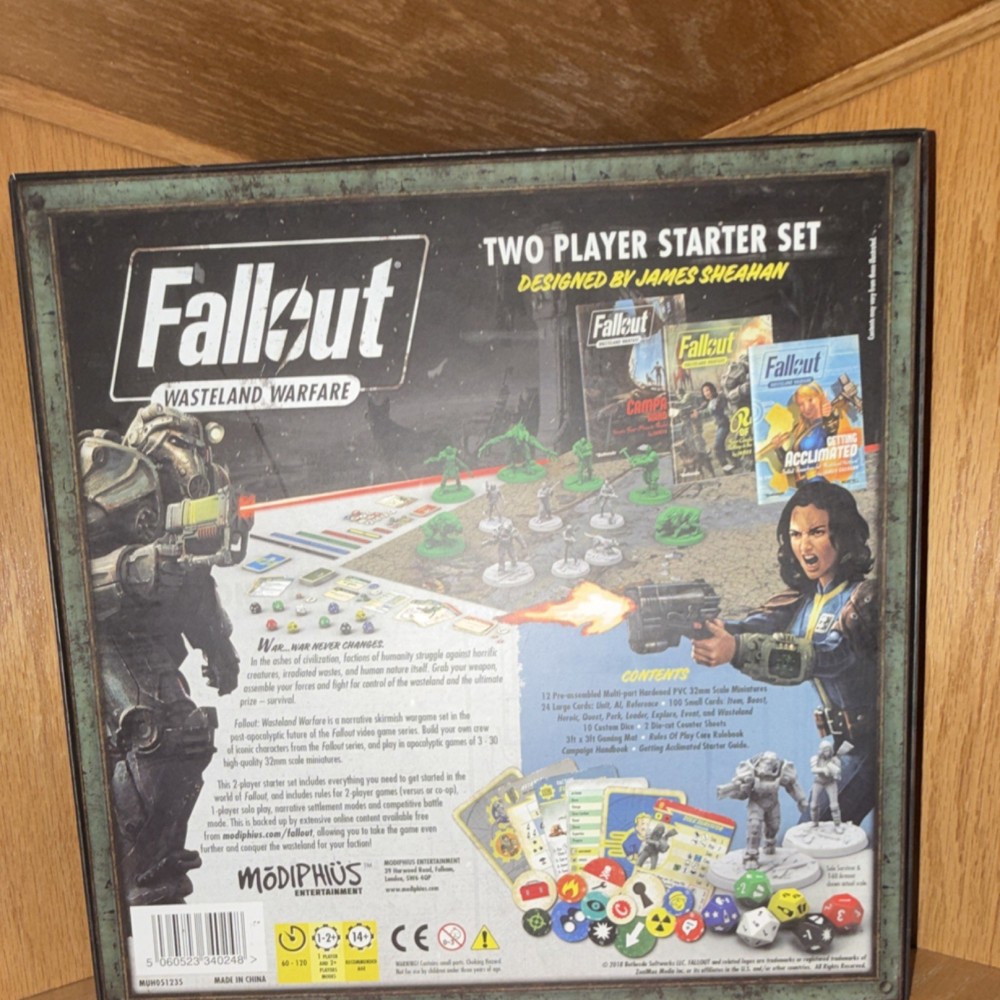 Modiphius Fallout Wasteland Warfare Two Player Starter Set Demo Copy