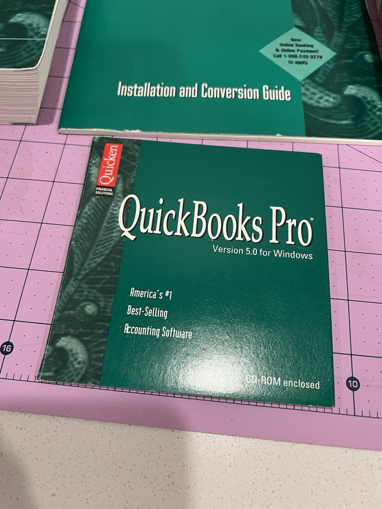 Quicken QUICKBOOKS PRO VERSION 5.0 User's Guide FOR WINDOWS 95 + CD BIG BOX