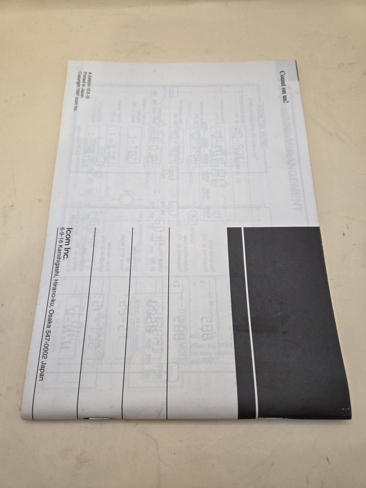 ICOM IC-2100H TRANSCEIVER ORIGINAL INSTRUCTION MANUAL