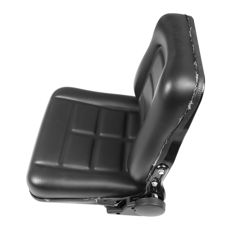 Universal Forklift Seat Fold Down Tractor Seat With Slide Black