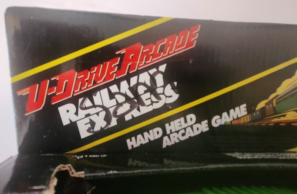 Vintage 1995 Game Force U Drive Arcade Railway Express Handheld Arcade Game