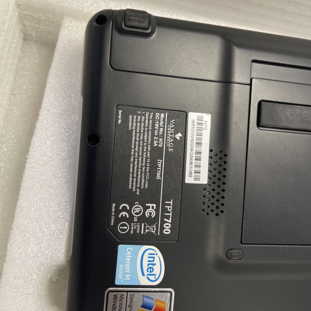 Vantage TPT700 with Dock, No Power Supply