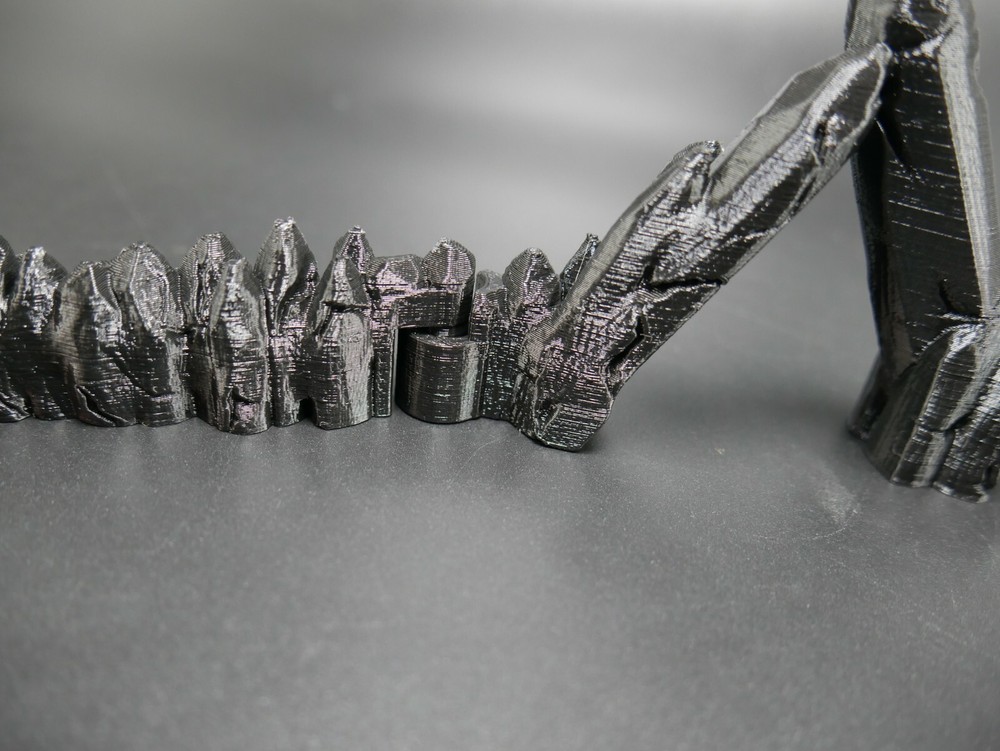 Tabletop Terrain 3d Printed Black Dungeon Cavern interlocking D&D, pathfinder