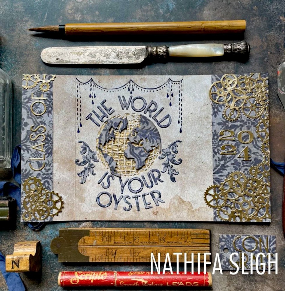 Sizzix Thinlits 29pc Vault World Travel #666606 Retail $20.99 by Tim Holtz