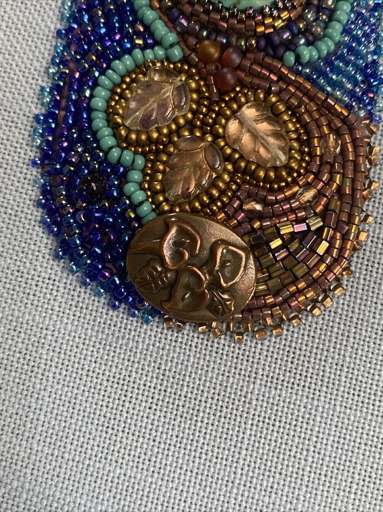 Unique Artisan Seed Beed & Gem Encrusted Bracelet