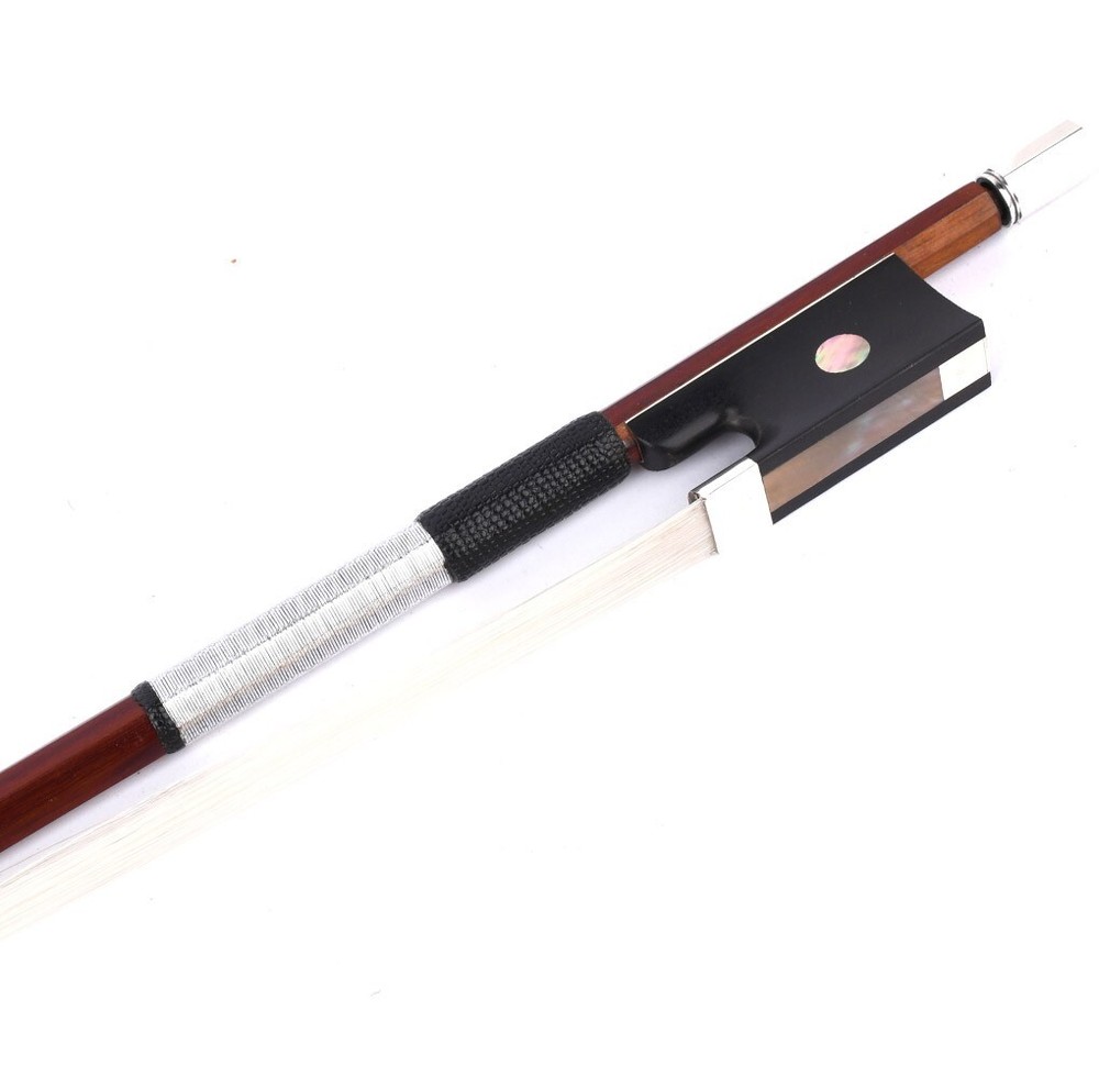 Pro Master Antique Pernambuco Octagonal Violin Bow 4/4 Ebony Big eye Frog Silver