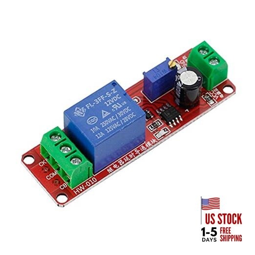 1 PCS NE555 Timer Switch Adjustable Module Time Delay Relay Module DC Delay 12V