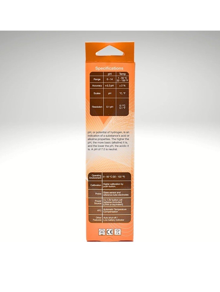 HM Digital PH-80S Hydrotester pH/Temperature Meter NEW