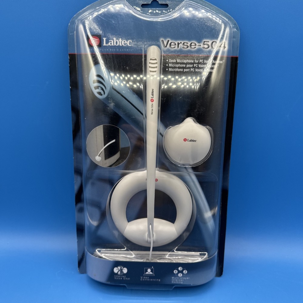 Labtec Verse-504 Desk Microphone for PC Voice Access Sealed