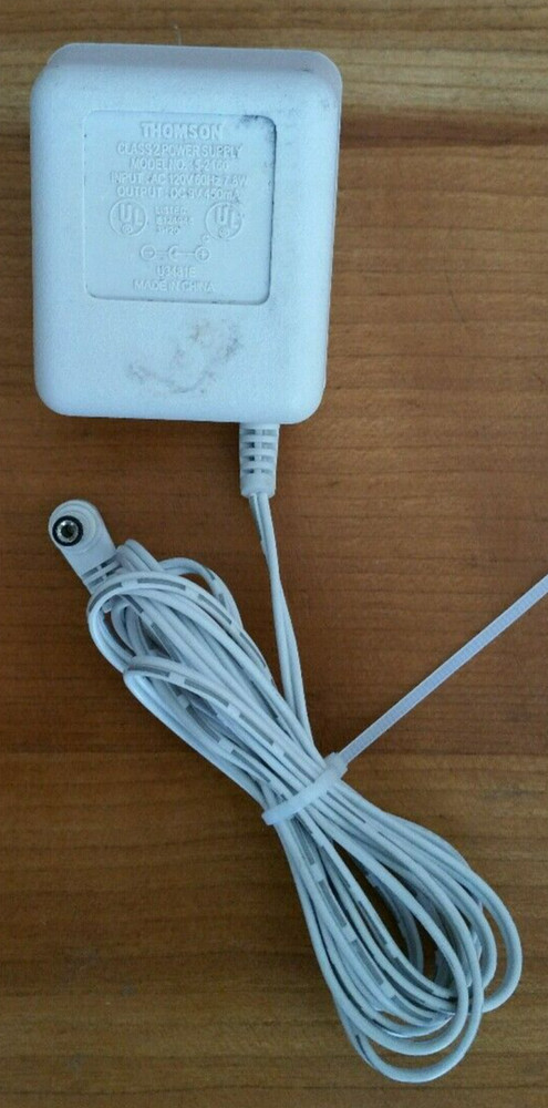 Thomson 5-2460 9VDC 450mA AC  POWER Adapter