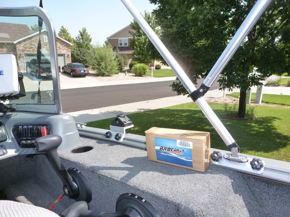 Brocraft Versatrack Tracker Bimini Top Mount / Canopy Mounts /Lund Boat Bracket