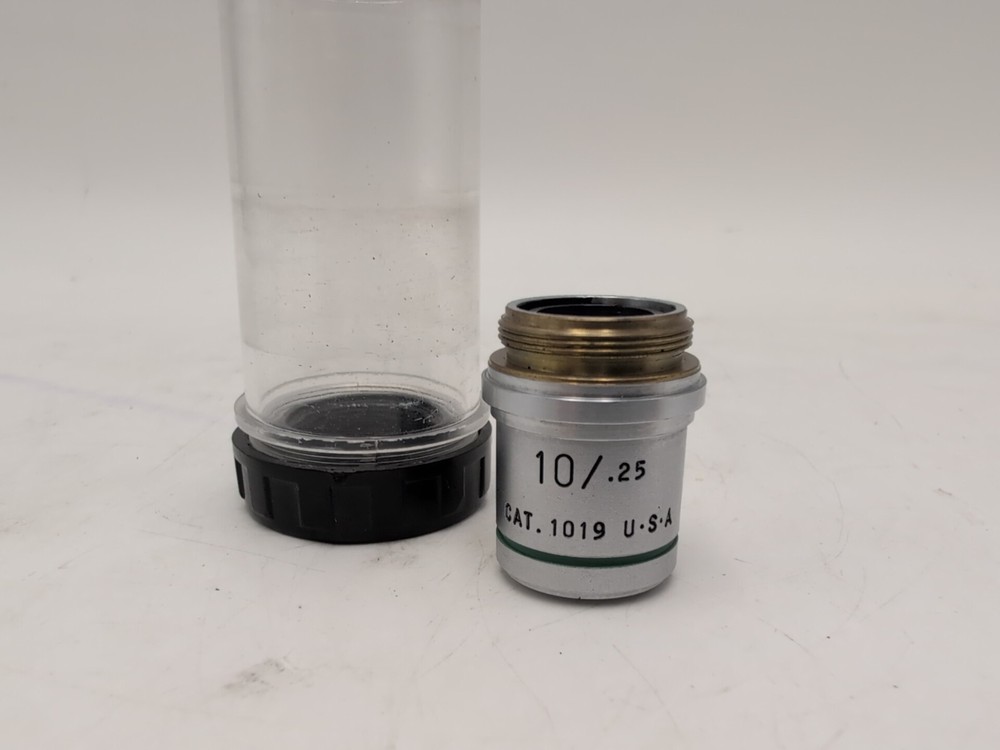 AO CAT 1019 OBJECTIVE PLAN ACHRO MICROSCOPE PART OPTICS 10 / .25