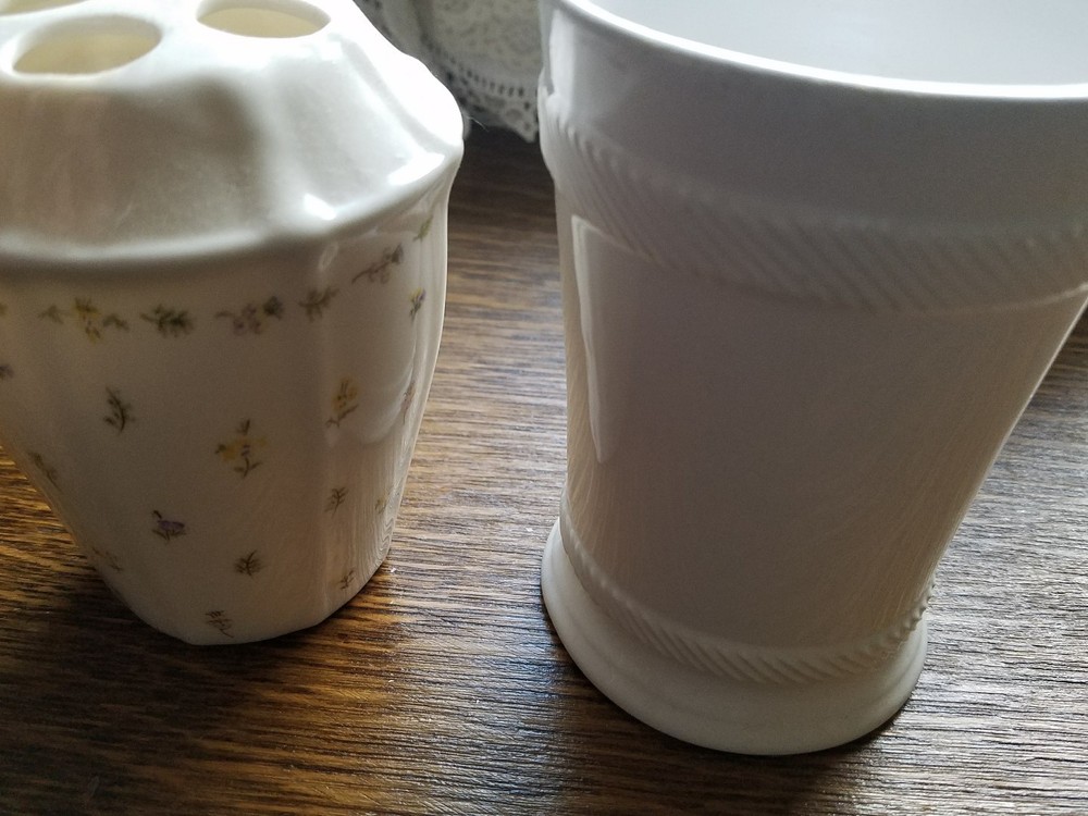 Bathroom Accessories ~ Toothbrush Holder & Glass