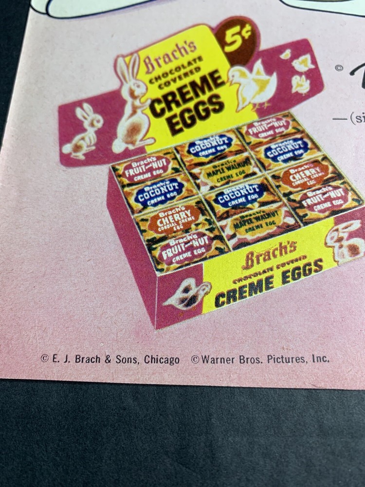 1958 Brachs Easter Candy Buggs Bunny Original Ad Warner Bros