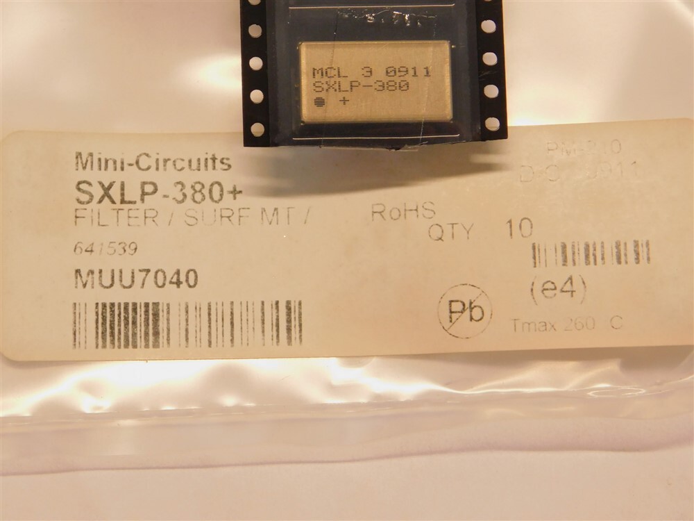 Mini-Circuits SXLP-380+ Surface Mount 50 Ohm DC-380MHz Low Pass Filter